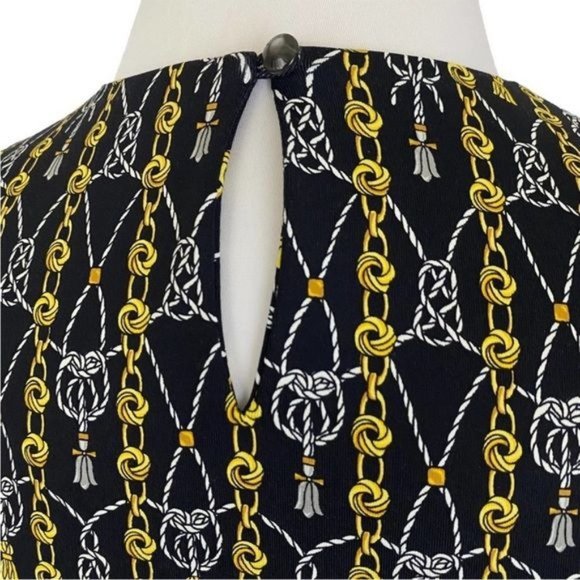 J. McLaughlin Rope Tassel Knot Chain Catalyst Dress Women's Size Medium Catalina - Picture 7 of 14